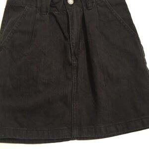 HOLLISTER ULTRA HIGH-RISE BLACK JEAN SKIRT SIZE 00 NWT